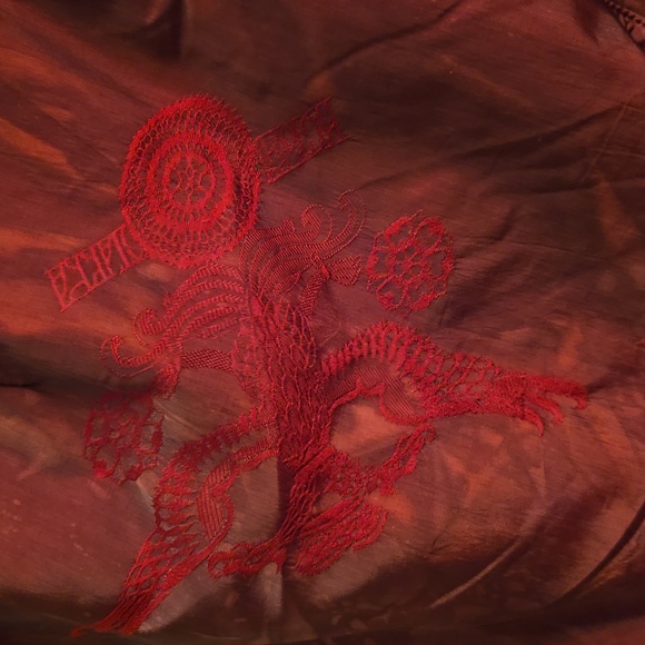 Steinebronn Vintage Red Embroidered Snowpants - Picture 7 of 12